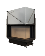 Inbouw Houtkachel Quattro 90 Rechts Glas Premium Edition