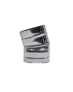 Rookkanaal 180 Ew. Segmentbocht 15 Gr.