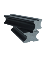 Onderligger massief tbv. vlonderplanken composiet zwart  337x4x2,5 cm